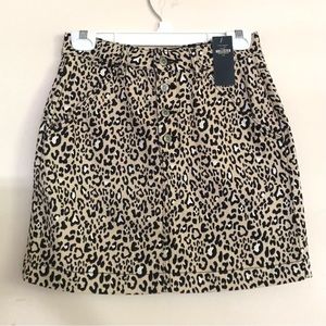 Hollister Cheetah Print High Rise Skirt